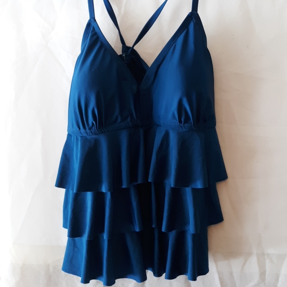 Catalina Ruffled Swim Top